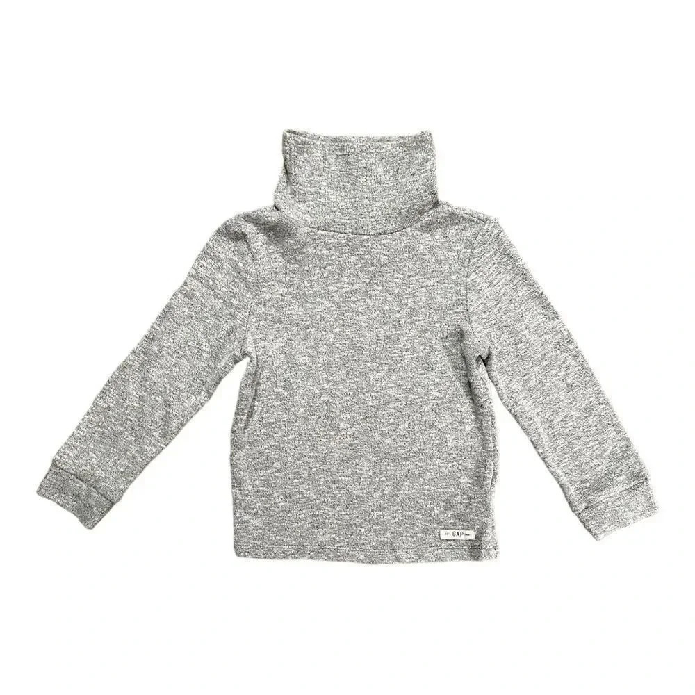 baby GAP | Marled Gray Funnel Neck Top (4T)
